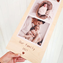 Load image into Gallery viewer, Rectangular Photo Wall Hanging - Add your own photos + text