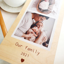 Load image into Gallery viewer, Rectangular Photo Wall Hanging - Add your own photos + text