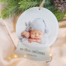 Load image into Gallery viewer, Snow Globe Decoration - Add your own image + text