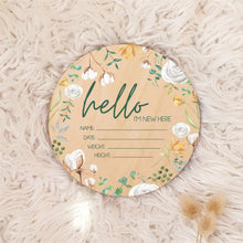 Load image into Gallery viewer, Birth Announcement Plaque - Multiple Designs