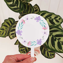 Load image into Gallery viewer, Personalised Plant Stake - Floral Wreath Designs