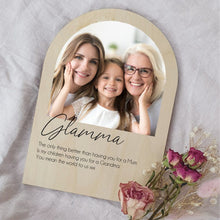 Load image into Gallery viewer, Personalised A5 Arch Print - Add your own photo + text