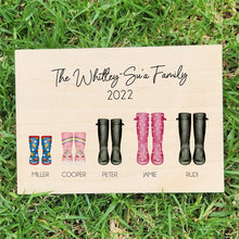 Load image into Gallery viewer, *Gumboot Friday* A4 Wooden Plaque