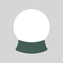 Load image into Gallery viewer, Snow Globe Decoration - White Christmas Scenes + add your own text