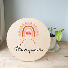 Load image into Gallery viewer, Round Name Plaque - Rainbow Series