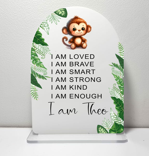 Affirmation Plaque - Cheeky Monkey