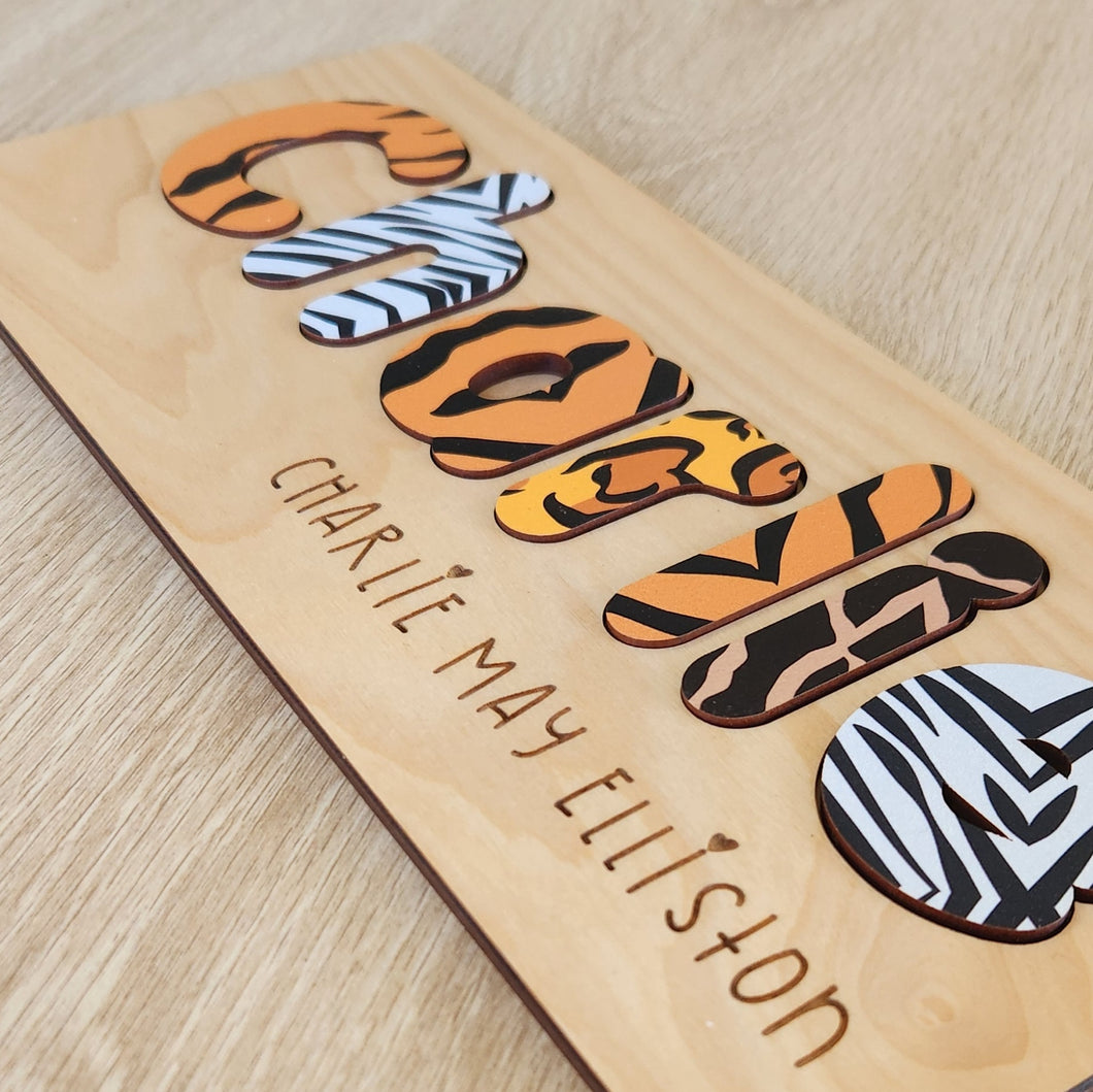 Personalised Name Puzzle - add an etched name or message