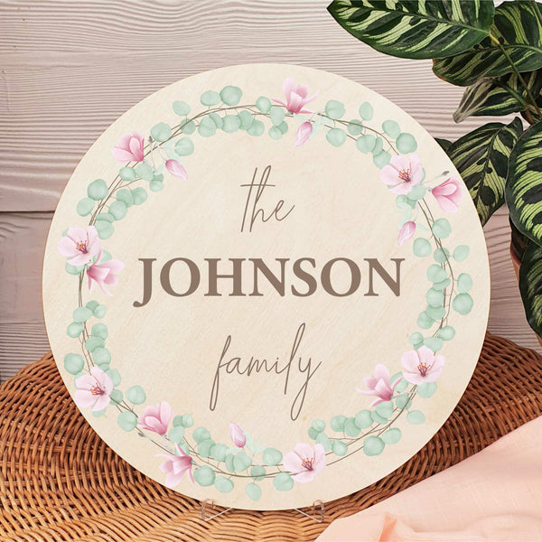 Round Name Plaque - The ... Family