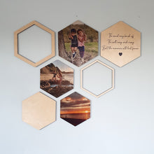 Load image into Gallery viewer, 🐝 Honeycomb Wall Decor Individual Pieces - Add your own photos/text
