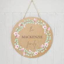 Load image into Gallery viewer, Round Name Plaque - The ... Family

