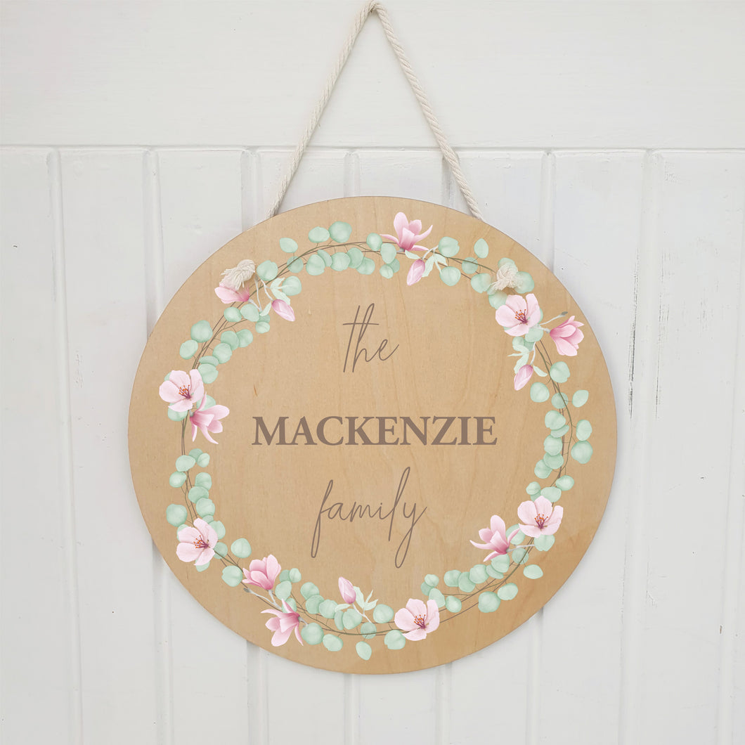 Round Name Plaque - The ... Family