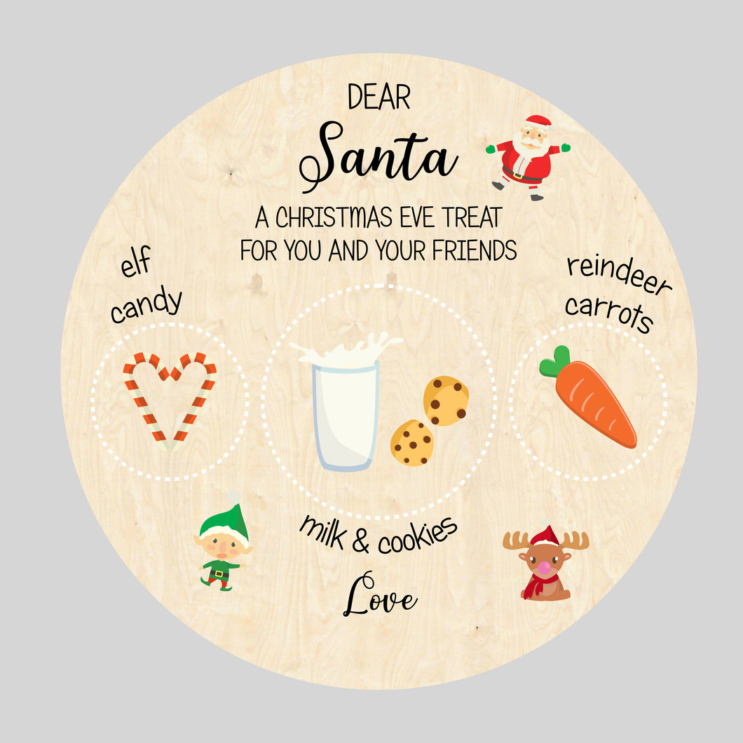 Santa Plate - Round
