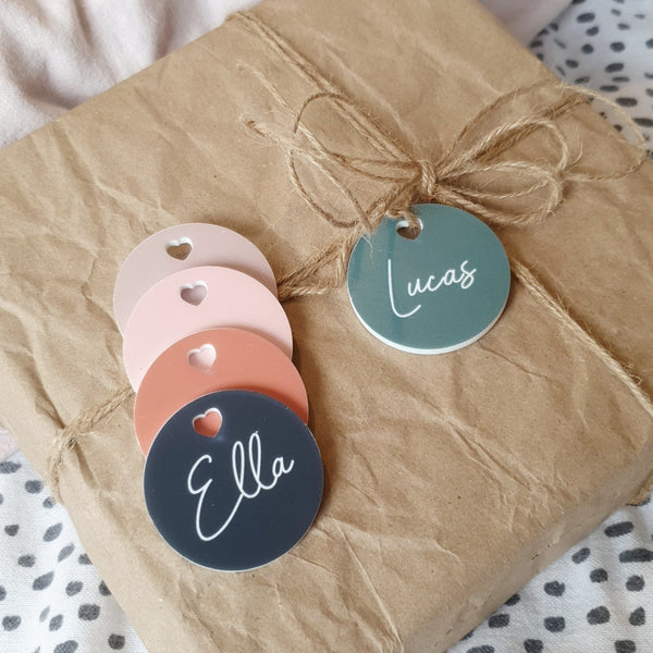 Minimalist Heart Gift Tags - Add a name