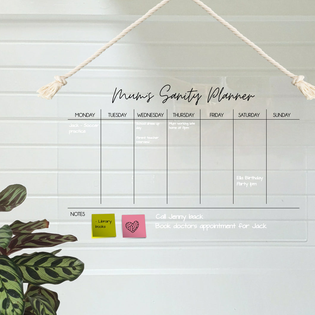 Wall Planner Layout 2 - Change your colour